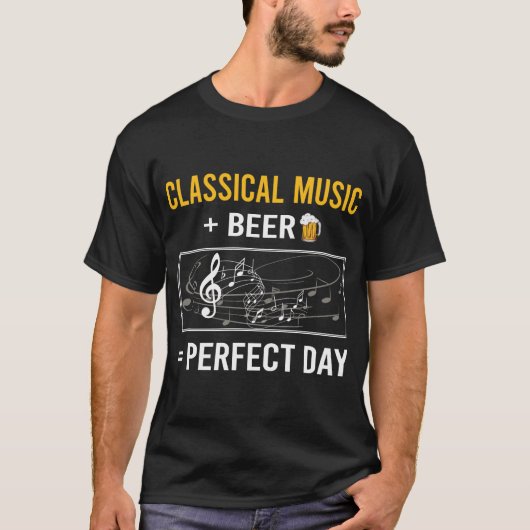 Bierdag klassieke muziek t-shirt (Voorkant)