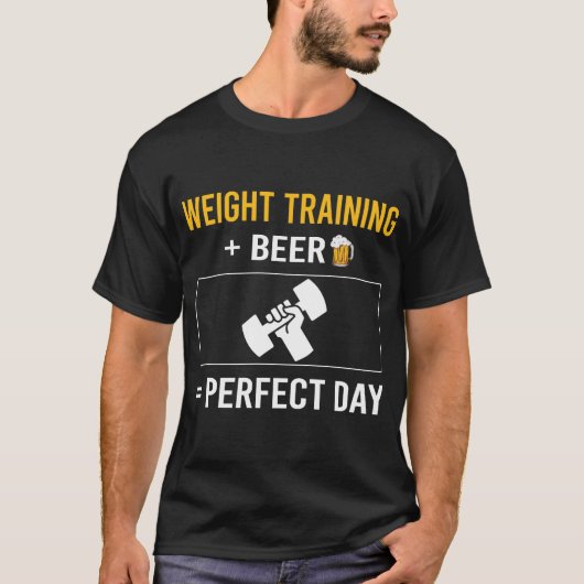 Bierdag Krachttraining T-shirt (Voorkant)