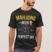 Bierdag Mahjong Majong Mah Jong Mah Jong T-shirt (Voorkant)