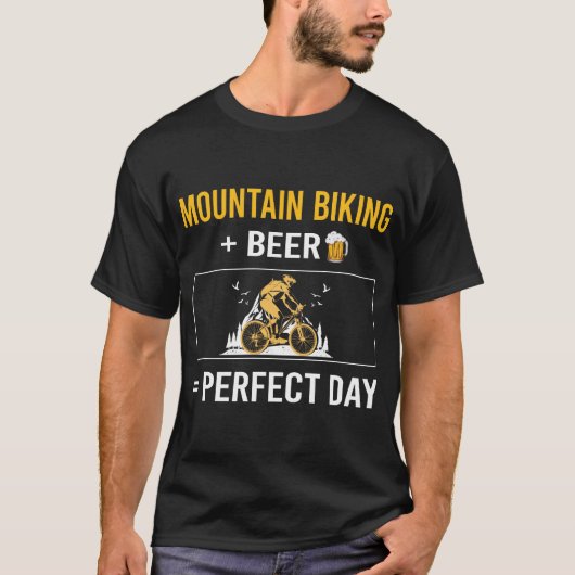 Bierdag mountainbiken MTB T-shirt (Voorkant)