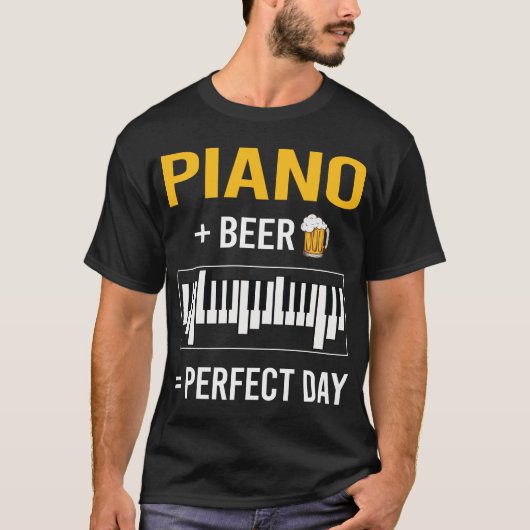 Bierdag pianist t-shirt (Voorkant)