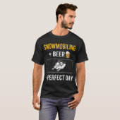 Bierdag sneeuwscooter sneeuwscooter t-shirt (Voorkant volledig)