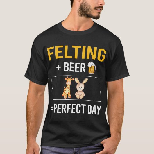Bierdag vilten vilt vilt t-shirt (Voorkant)