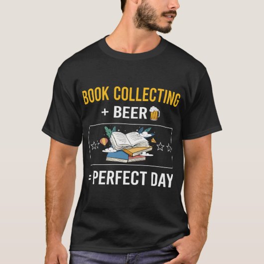 Bierdagboek het verzamelen van boeken Bibliofiel T-shirt (Voorkant)