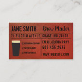 bierdistilleerderij | slijterij | leer visitekaartje (Achterkant)