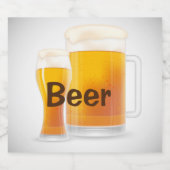 bierdrank bier etiket (Enkel label)