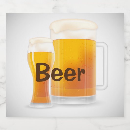 bierdrank bier etiket (Enkel label)