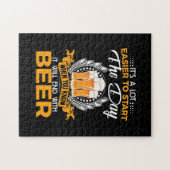 Bierdrank eindigt met bier legpuzzel (Horizontaal)