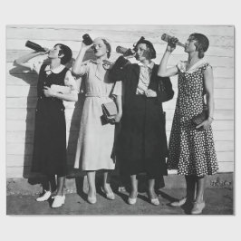 Bierdrankjes  foto 1930 cadeaupapier
