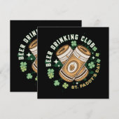 Bierdrinkende Club St. Paddy's Dag (Voorkant / Achterkant)