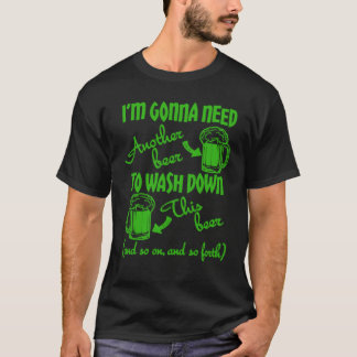 Bierdrinkende humor t-shirt