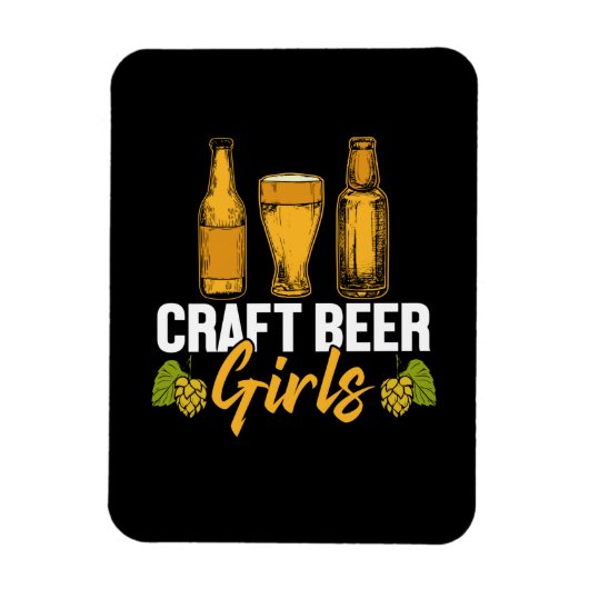 Bierdrinker Ambachtelijk Bier Meisjes Verjaardag Magneet (Verticaal)