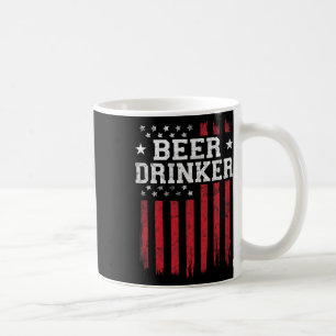 Bierdrinker Amerikaanse vlag Amerikaanse patriot Koffiemok