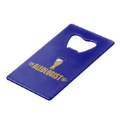 Bierdrinker Expert Creditkaart Flessenopener (Voorkant Gekanteld)
