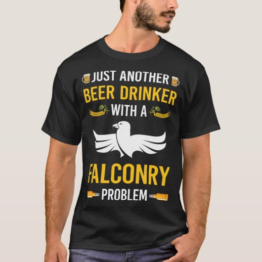 Bierdrinker Falconer T-shirt (Voorkant)