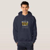 Bierdrinker geen bierbuik verjaardag hoodie (Voorkant volledig)