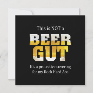 Bierdrinker geen bierbuik verjaardag kaart