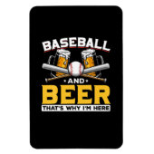 Bierdrinker honkbal Bier humor verjaardag Magneet (Verticaal)