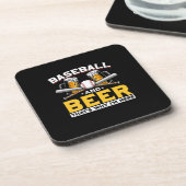 Bierdrinker Honkbal Bier Humor Verjaardag Onderzetter (Linkerzijde)