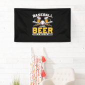 Bierdrinker honkbal Bier Humor Verjaardag Spandoek (Insitu)