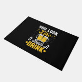 Bierdrinker Ik heb een drankje nodig Bier Verjaard Deurmat (Schuin)