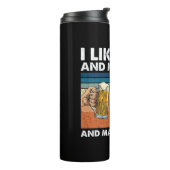Bierdrinker Ik Hou Van Bier En Mijn Schildpad Verj Thermosbeker (Gedraaid links)