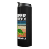 Bierdrinker Ik Hou Van Bier En Mijn Schildpad Verj Thermosbeker (Geroteerd rechts)