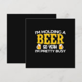 Bierdrinker Ik Houd Een Bier Verjaardag Kaart (Voorkant / Achterkant)
