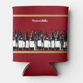 Bierdrinker koelbox met het afbeelding van flessen blikjeskoeler (Voorkant)