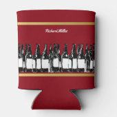 Bierdrinker koelbox met het afbeelding van flessen blikjeskoeler (Achterkant)