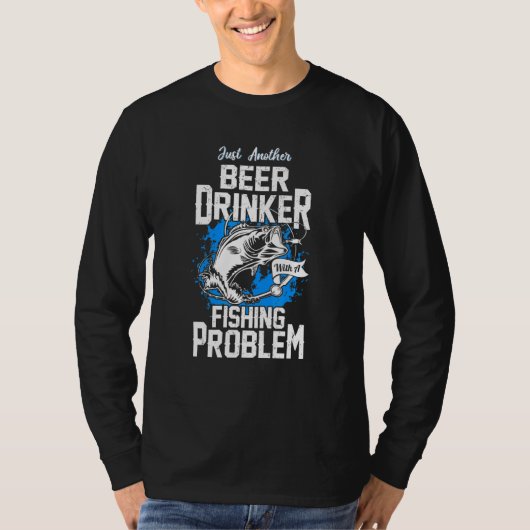 Bierdrinker met een Gevist probleem T-shirt (Voorkant)