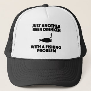 bierdrinker met een visprobleem grappig shirt trucker pet