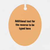 Bierdrinker met jouw aangepaste leus grappige mann metalen ornament (Achterkant)