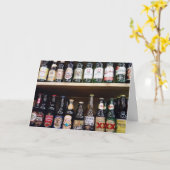 **BIERDRINKERSDROOM KOMT UIT** VERJAARDAG KAART (Gele Bloem)