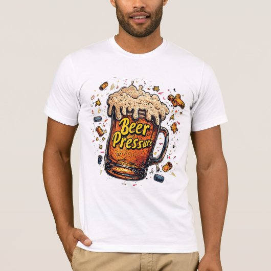 Bierdruk T-shirt (Voorkant)