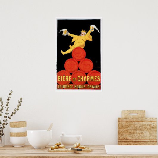 Biere de Charmes  Drink en kunst Poster (Keuken)