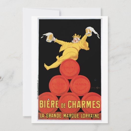 Biere de Charmes Invitation/Birthday Card Kaart (Voorkant)