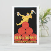 Biere de Charmes Invitation/Birthday Card Kaart (Staand voorkant)