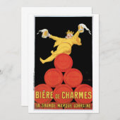 Biere de Charmes Invitation/Birthday Card Kaart (Voorkant / Achterkant)