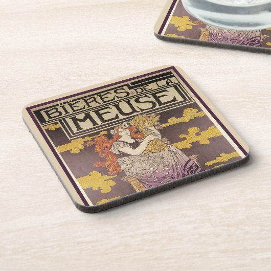 Biere de la Meuse van Marc Auguste Bastard Bier Onderzetter (Linkerzijde)