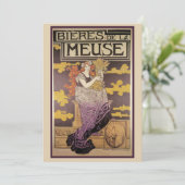 Biere de la Meuse van Marc Auguste Bastard Kaart (Staand voorkant)