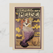 Biere de la Meuse van Marc Auguste Bastard Kaart (Voorkant / Achterkant)