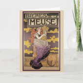 Biere de la Meuse van Marc Auguste Bastard Kaart (Voorkant)