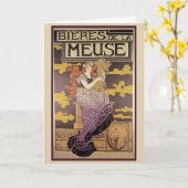 Biere de la Meuse van Marc Auguste Bastard Kaart (Gele Bloem)