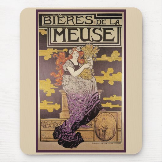 Biere de la Meuse van Marc Auguste Bastard Muismat (Voorkant)