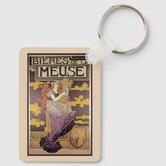 Biere de la Meuse van Marc Auguste Bastard Sleutelhanger (Achterkant)