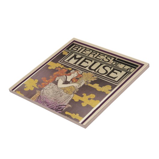 Biere de la Meuse van Marc Auguste Bastard Tegeltje (Zijkant)