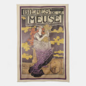 Biere de la Meuse van Marc Auguste Bastard Theedoek (Verticaal)