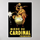 BIERE DU CARDINAL Achille Mauzan  Beer Poster (Voorkant)