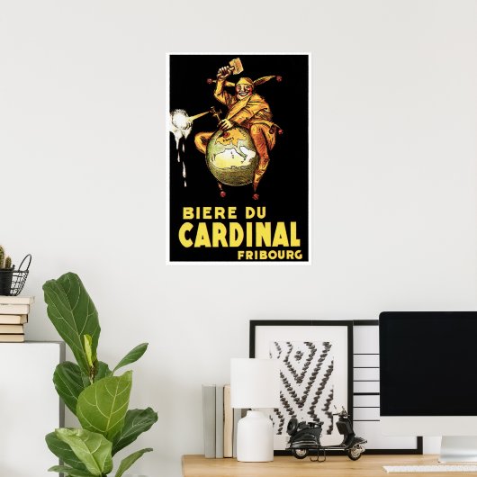 BIERE DU CARDINAL Achille Mauzan  Beer Poster (Thuiskantoor)
